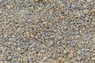 Stone pebbles texture background for interior exterior decoration and industrial construction concept design.