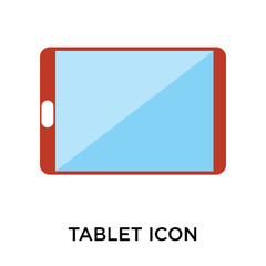Tablet icon vector sign and symbol isolated on white background, Tablet logo concept