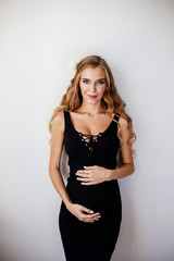 Fototapeta premium Beautiful pregnant young woman.