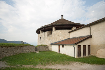 Fototapeta na wymiar Kufstein fortress on a hilltop, Tyrol, Austria