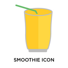 Smoothie icon vector sign and symbol isolated on white background, Smoothie logo concept