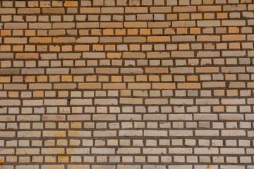 white yellow brick wall texture background