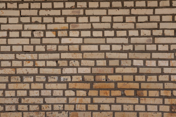 white yellow brick wall texture background