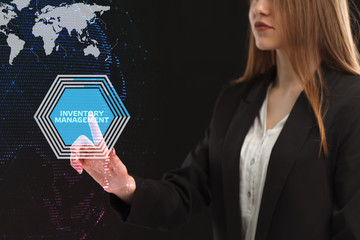 The concept of business, technology, the Internet and the network. A young entrepreneur working on...