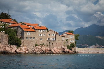 Fototapeta na wymiar Sveti Stefan island in Budva, Montenegro