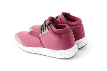 isolated unisex modern style sport shoes
