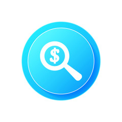 Dollar search icon