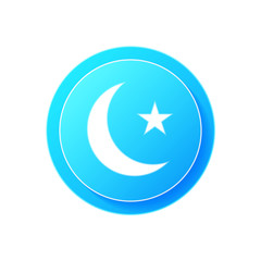Crescent moon icon