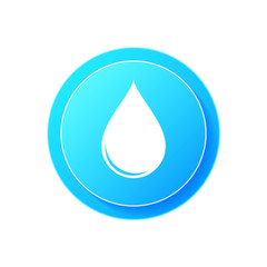 Rain Droplet Icon | Water Drop Symbol