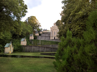 Catholic calvary for praying. Christian religious landmark