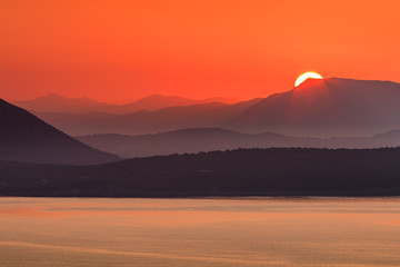 sunrise in Ionian Islands
