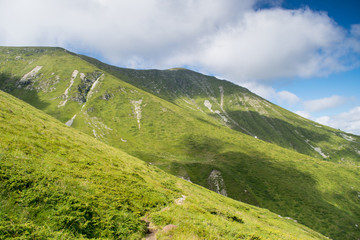Fototapeta na wymiar Central Balkan national park in Bulgaria, paty to Botev peak