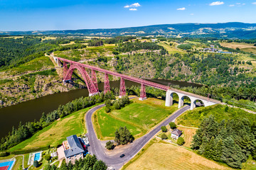 Garabit Viaduct, a railway bridge across the Truyere in France