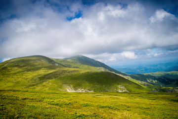 Central Balkan national park in Bulgaria, paty to Botev peak