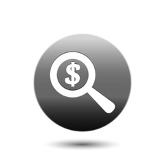 Dollar search icon
