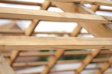 wooden roof construction