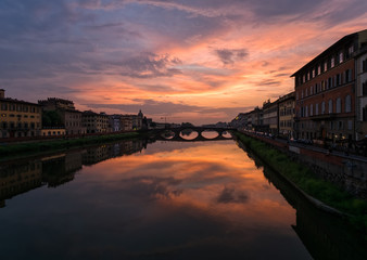 Fototapeta na wymiar Sunset in Florence. Italy.