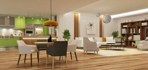Modern house interior