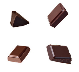 chocolate piece sweet food dessert falling