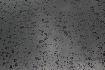 drops of rain on a dark background. texture