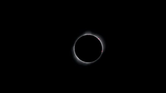 The total solar eclipse of August 21st 2017 as seen from Casper, Wyoming, USA.