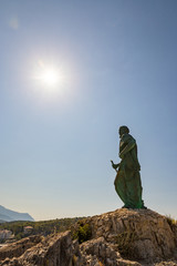 St. Peter statue, Makarska, Croatia