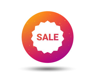 Sale icon. Special offer star sign.