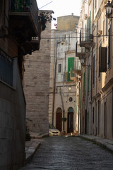 Small ancient Italian city on Adriatic sea shore Giovinazzo