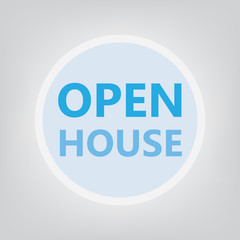open house concept- vector illustration