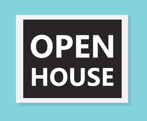 open house concept- vector illustration