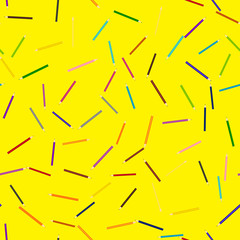 Seamless pattern with colorful pencils. Vector.