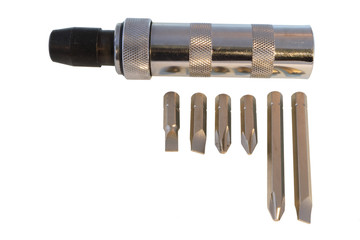 Impact screwdriver for heavy threaded connections.