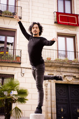 Male dancer performing pirouette © gemaibarra