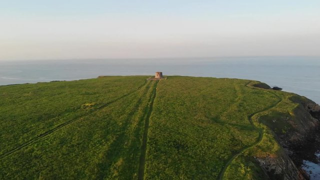 Fly over Land to martello tower