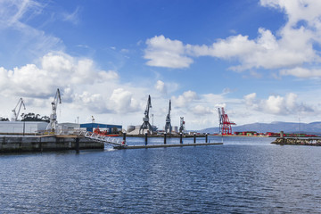 Cranes on the harbor