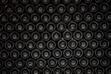 botellas de vino apiladas