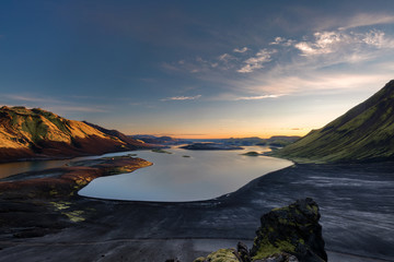 Langisjor in the highlands of Iceland