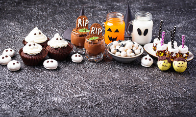 Assortment of Halloween treat for  party