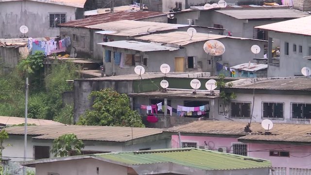 General view of Libreville - TV antenna