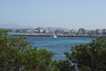 Fototapeta na wymiar El Arenal Mallorca harbor