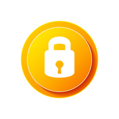 Lock icon. A padlock isolated