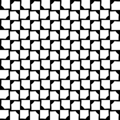 Black and white seamless pattern. Squares Monochrome