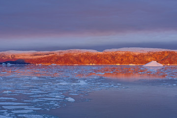 Alpenglow on the Arctic Bluffs