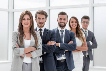 leader and professional business team