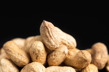 Peanuts in a shell close-up.