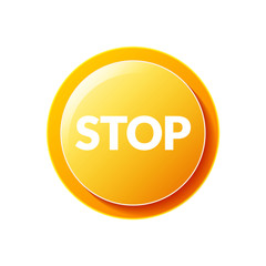 Stop icon text
