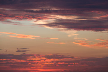 Obraz na płótnie Canvas zachód słońca kolorowe niebo 