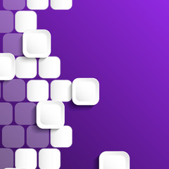 Abstract Overlapping Squares Background. Design Template. Purple background