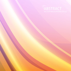 Orange light abstract lines background. illustration, contains transparencies.
