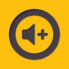 Obraz premium Sound speaker volume louder icon